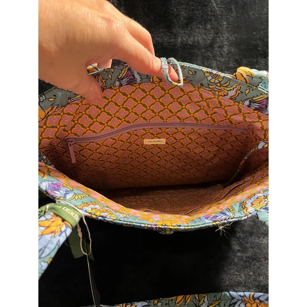 Vera Bradley Gemstone Paisley Small Original Tote Bag NWT MSRP: $80 - Picture 7 of 10
